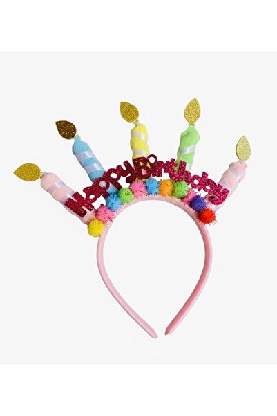 shop Birthday Concept Glitter Happy Birthday Written Candle Figured Crown