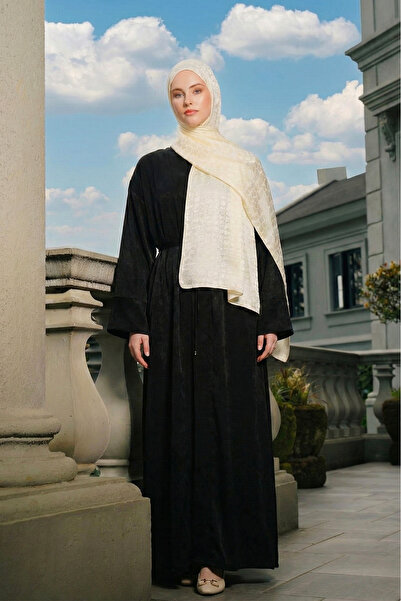 MOISCARF Perla Premium Jacquard Shawl Off White