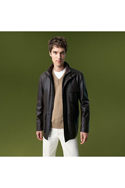 Desa Adahy Kahve Erkek Deri Mont