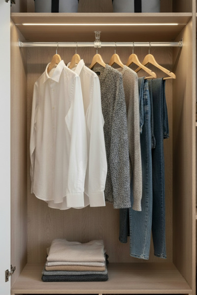 METALİ 120 CM ŞEFFAF DOLAP İÇİ ASKI BORUSU OVAL - 4x30 cm - FLANŞLAR DAHİL