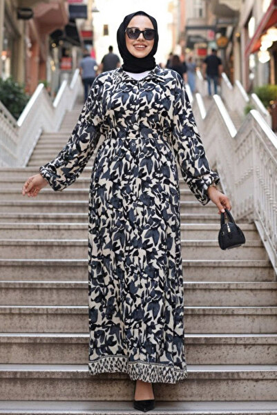 N.S NEVA STYLE Rochie Hijab afumată cu model 24081FU