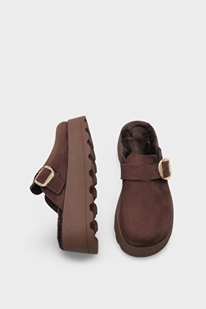 Capone Outfitters Leticia Fur Suede Look Women's Sabo