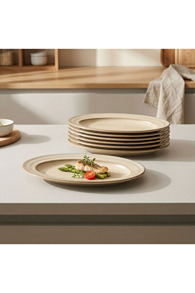 Güral Porselen Valeron 2 Pieces 24 cm Kayak Plate Reactive Agate Vr 969