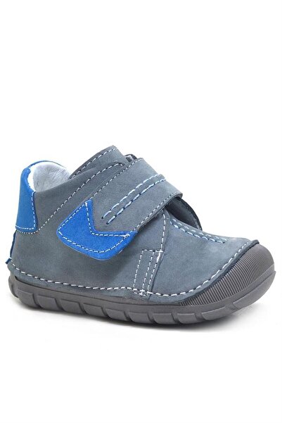 Rakerplus Popeye Genuine Leather Gray Blue First Step Unisex Baby Shoes