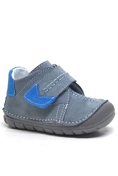 Rakerplus Popeye Genuine Leather Gray Blue First Step Unisex Baby Shoes