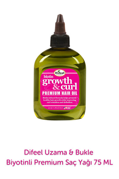Difeel Biotin Growth & Curl Hair Oil 75ml