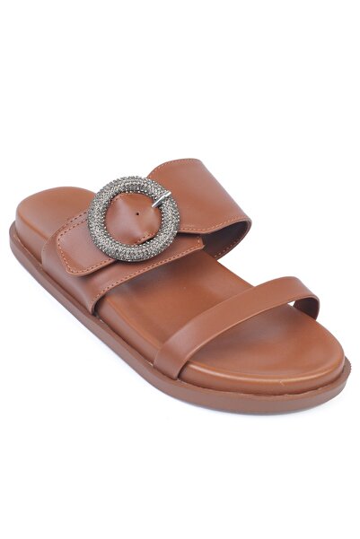 Capone Outfitters Mary Stone Buckle Women's Comfort Slippers