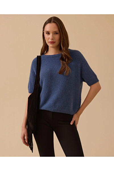 SEÇİL Kısa Kollu Triko Bluz