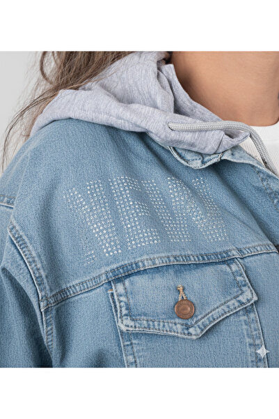 MQ Women's denim jacket hoodie