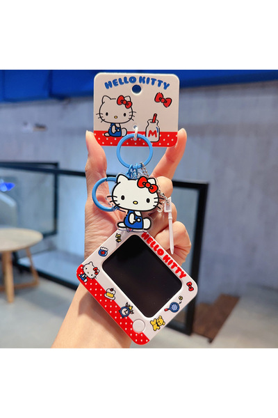 Choice 3 Sanrio Hello Kitty Keychain Charm Backpack Pendant Car Key Ring Anime Figures Keyring Doll Girl T.