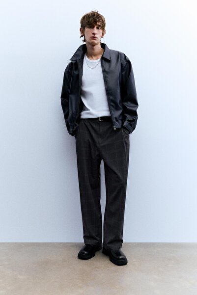 Pull & Bear Tailored fit kareli pantolon