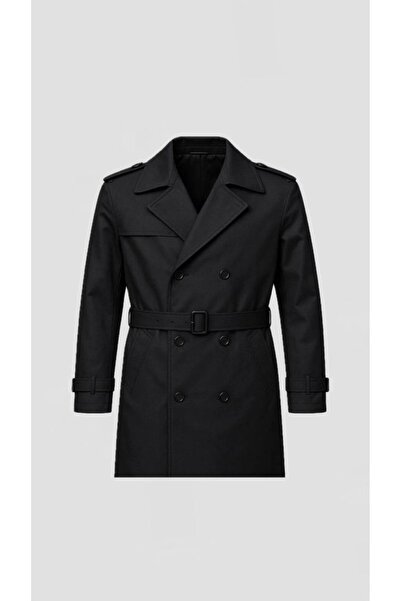 BASEL.CO Ανδρική καμπαρντίνα με ζώνη Premium - Σταθερή θέση και ιταλική εφαρμογή (100 εκ.)