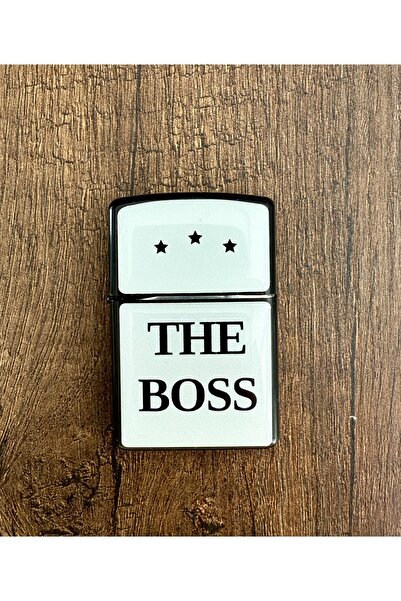 Duftpalm The Boss Tasarımlı Benzinli Siyah Çakmak