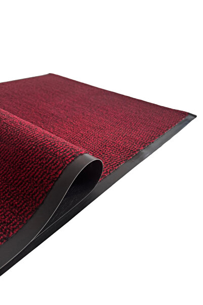 DEKOSET 80 X 120 cm Burgundy Doormat Non-Slip Base (Door Front Moisture Absorbing Mat)