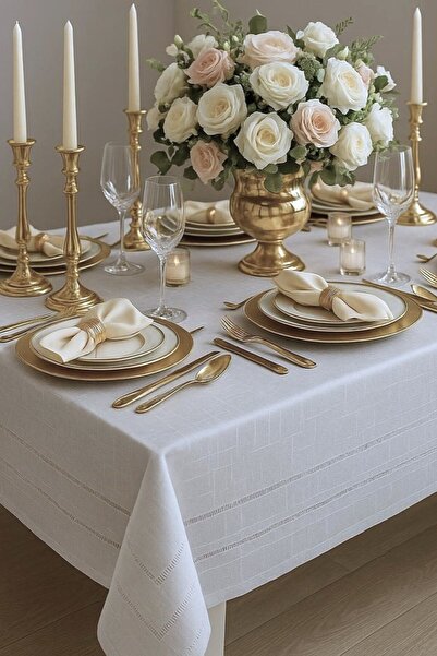 Hevia Home Dertsiz Leke Tutmaz Keten Colber Masa Örtüsü