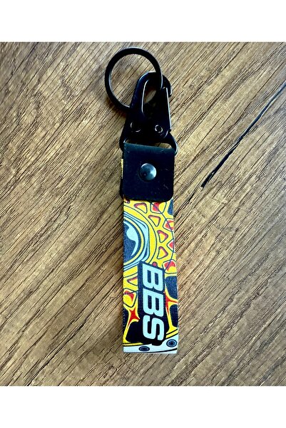 Duftpalm Bbs Designed Fabric Automobile Motorcycle Keychain