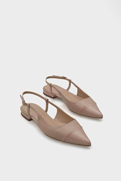 Capone Outfitters Anita Pointed Toe Open Back Women's Ballerinas