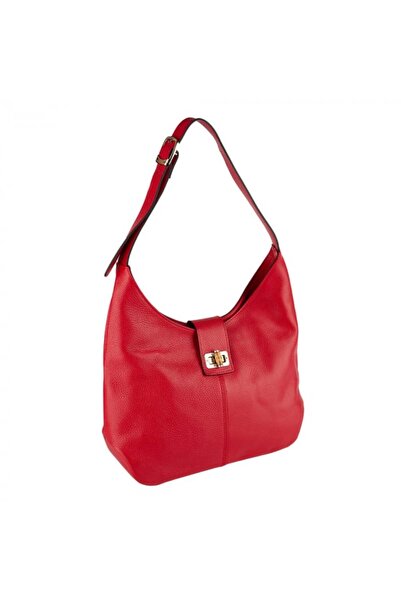 AZZURA Geanta Emerald, din piele 100% naturala rosu