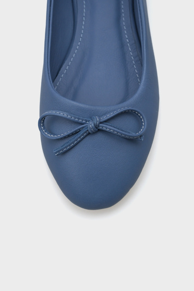 Capone Outfitters Dámské baleríny s kulatou špičkou z pravé kůže