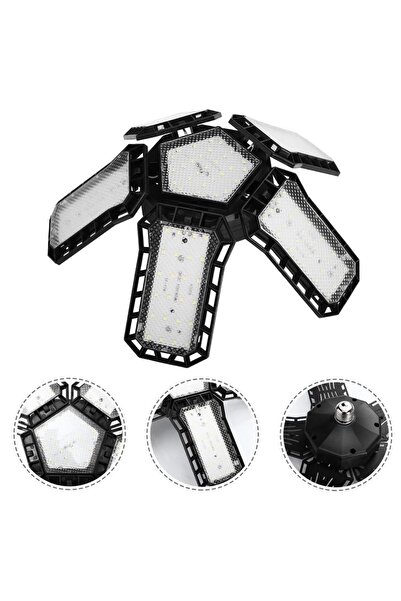 Powermaster Ledx Ayarlanabilir Açılı 5 Kanatlı 148 Smd Ledli Galaxy Projektör Işığı 60W 6600 Lumen E27 32cm Çap