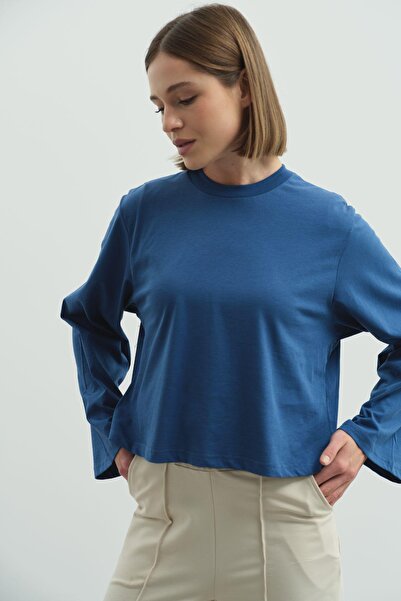 C&City Wide Sleeve Oversize 2 Pack T-Shirt 965 Indigo/Ecru