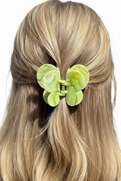 CAŞ DEKORASYON Model de fluture de culoare verde, model de marmură, închizăto...