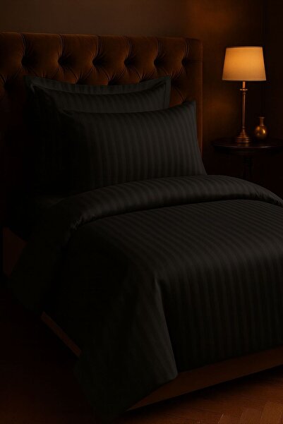 Binna Soft طقم غطاء لحاف فردي من القطن الساتان (بدون ملاءات)