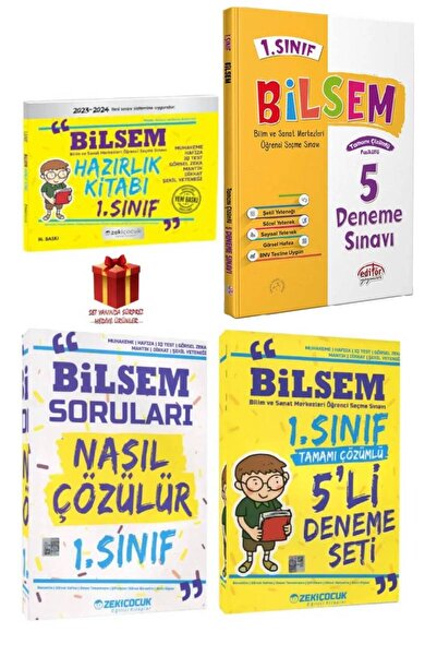 Editör Yayınevi Zeki Çocuk Yayınları 1. Sınıf Bilsem Hazırlık Kitabı+Çıkması ...