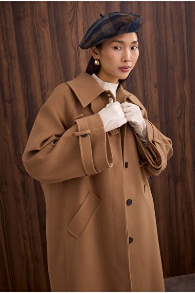 HEQA 100% Leather Long Gloves Bone