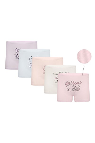 Donella 5-пакет памучни шорти за момичета от спандекс 4232PB1