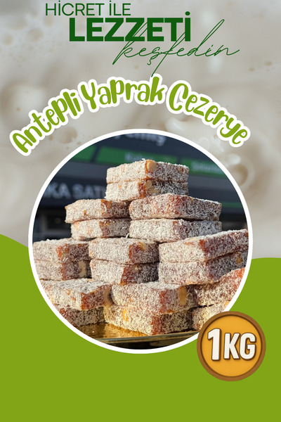 Hicret Kuruyemiş Antep fıstıklı Yaprak Cezerye 1 Kg
