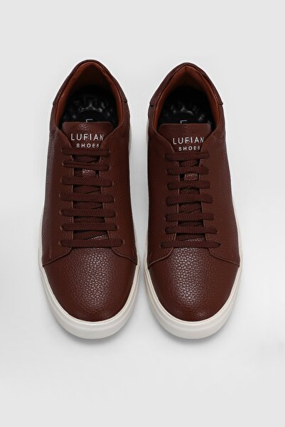 Lufian Ανδρικό δερμάτινο sneaker Tommy - Tan 111230187
