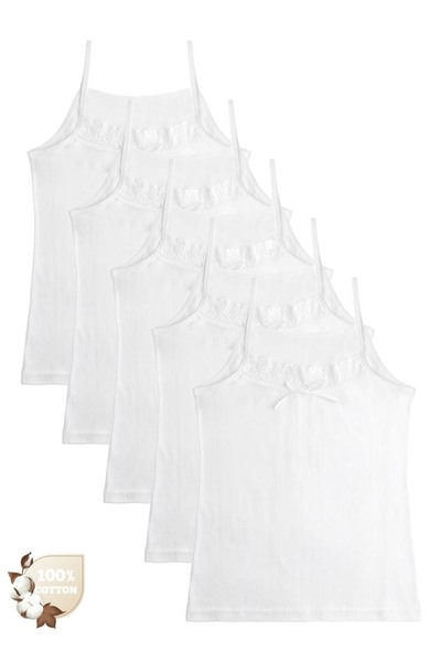 Donella 5-Pack of Girls' Tank Tops 4350D2