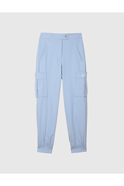İLVİ Brunella Kargo Mavi Kadın Pantolon