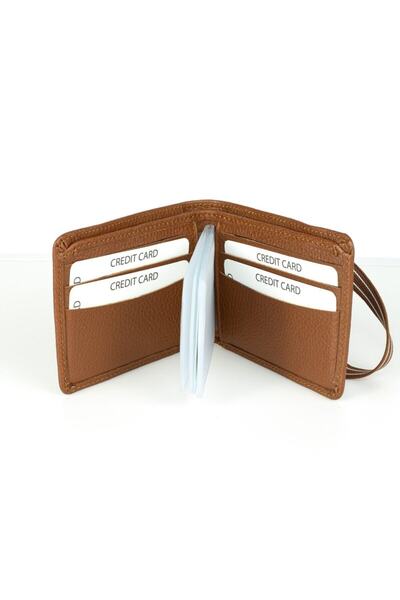 HKY Σετ ανδρικό πορτοφόλι και ζώνη από γνήσιο δέρμα