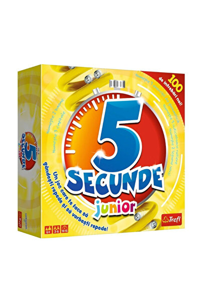 Trefl Joc de societate - 5 secunde, Junior, Galben, 6 ani