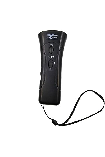 Pest x Defend Ultrasonic Super Dog Chaser - Aparat portabil cu lanterna pentru alungarea cainilor agresivi