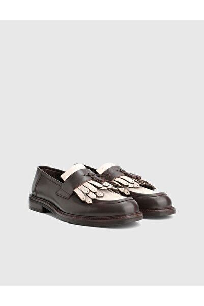 İLVİ Broume Hakiki Deri Kahverengi Erkek Klasik Ayakkabı