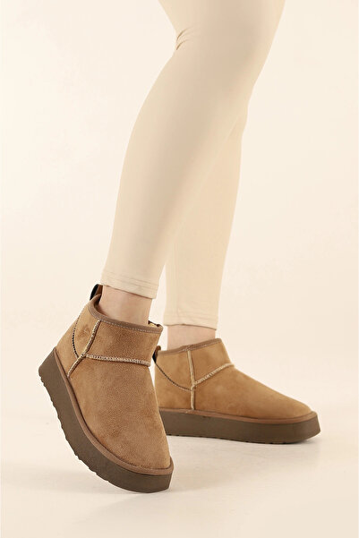 STİL SİDELYA Women's New Season Furry Thick Sole Boots