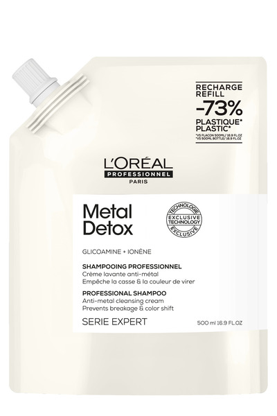 L'oreal Professionnel Anti-Metal Purifying Refill Shampoo for Metal Detox Treated and Damaged Hair