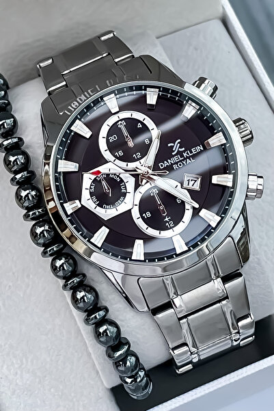 Daniel Klein GÜMÜŞ RENK ÇELİK KORDON ERKEK KOL SAATİ 3ATM SU GEÇİRMEZ 2YIL GA...