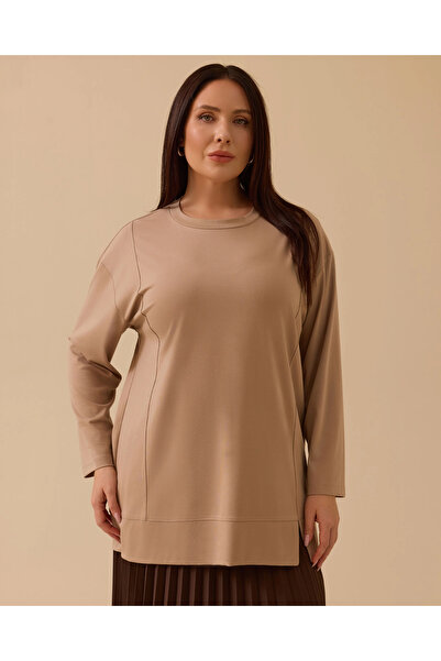 Gala-Xi Plus Size Long Sleeve Basic Tunic