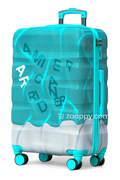 ZAAPPY حقيبة سفر صلبة من البولي كربونات، مطبوع بألوان زاهية، مقاس 28 بوصة (30...