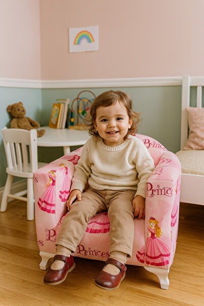 ROSSAVO Pembe Prenses Temalı 0/6 Yaş Ayaklı Çocuk Koltuğu