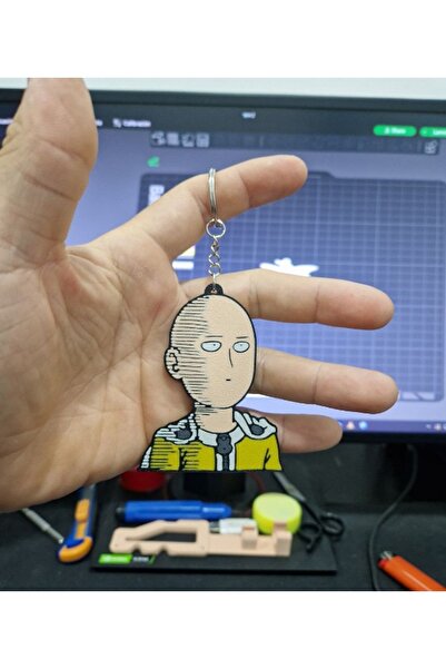 Lizard Saitama Anahtarlık One Punch Man | Hediye ve Çanta Aksesuarı | Çanta Süsü & Dikiz Ayna Süsü