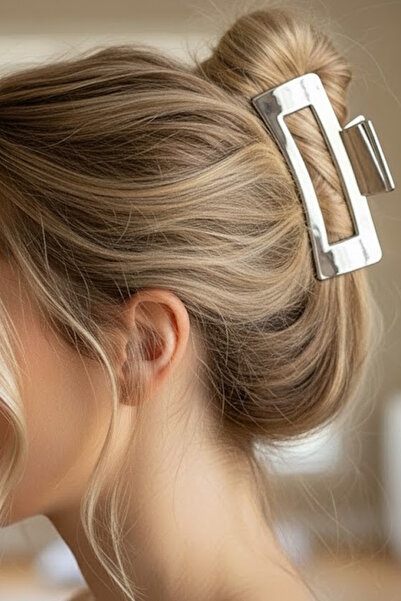 CAŞ DEKORASYON Πόρπη μανδάλου σε ασημί χρώμα