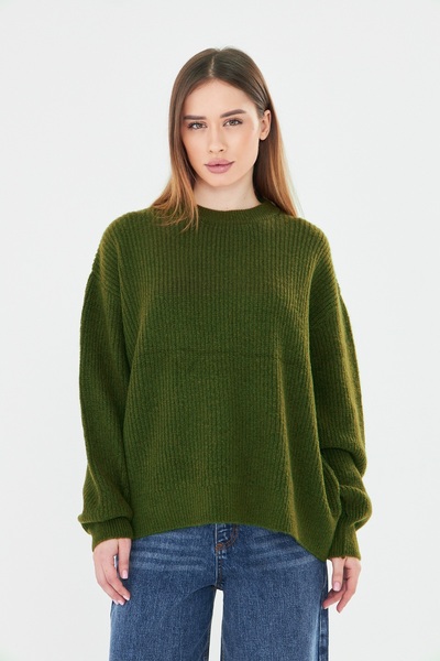 NSRKNİTWEAR Оверсайз м'який комфортний жіночий светр - Велосипедна горловина ...