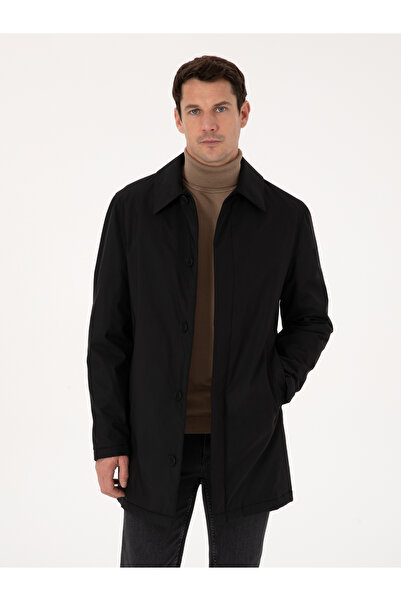 Cacharel Siyah Gömlek Yaka Dolgulu Mont 50317522-VR046