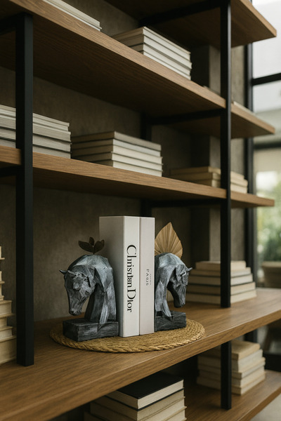 Zigzag Home Dekoratif 2’Li Siyah Kübik At Kitap Tutucu , Biblo & Obje , Düzen...