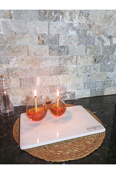 Zeybek Marble Real White Marble Decorative Display Stand & Bathroom Organizer Stand (Zeybekmarblehome)